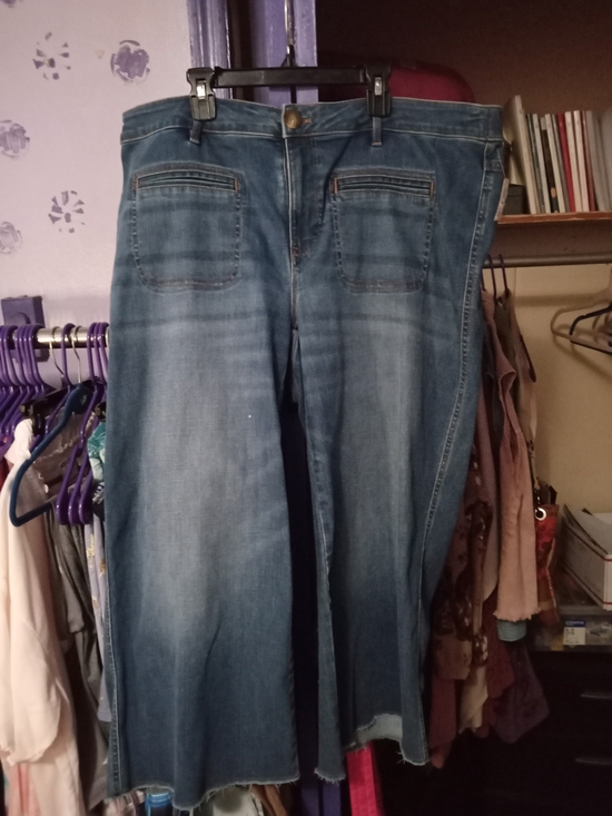 J. Jill Denim - J. Jill Denim Jeans in Dark Blue Cropped